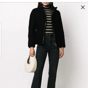 Armani black fur jacket